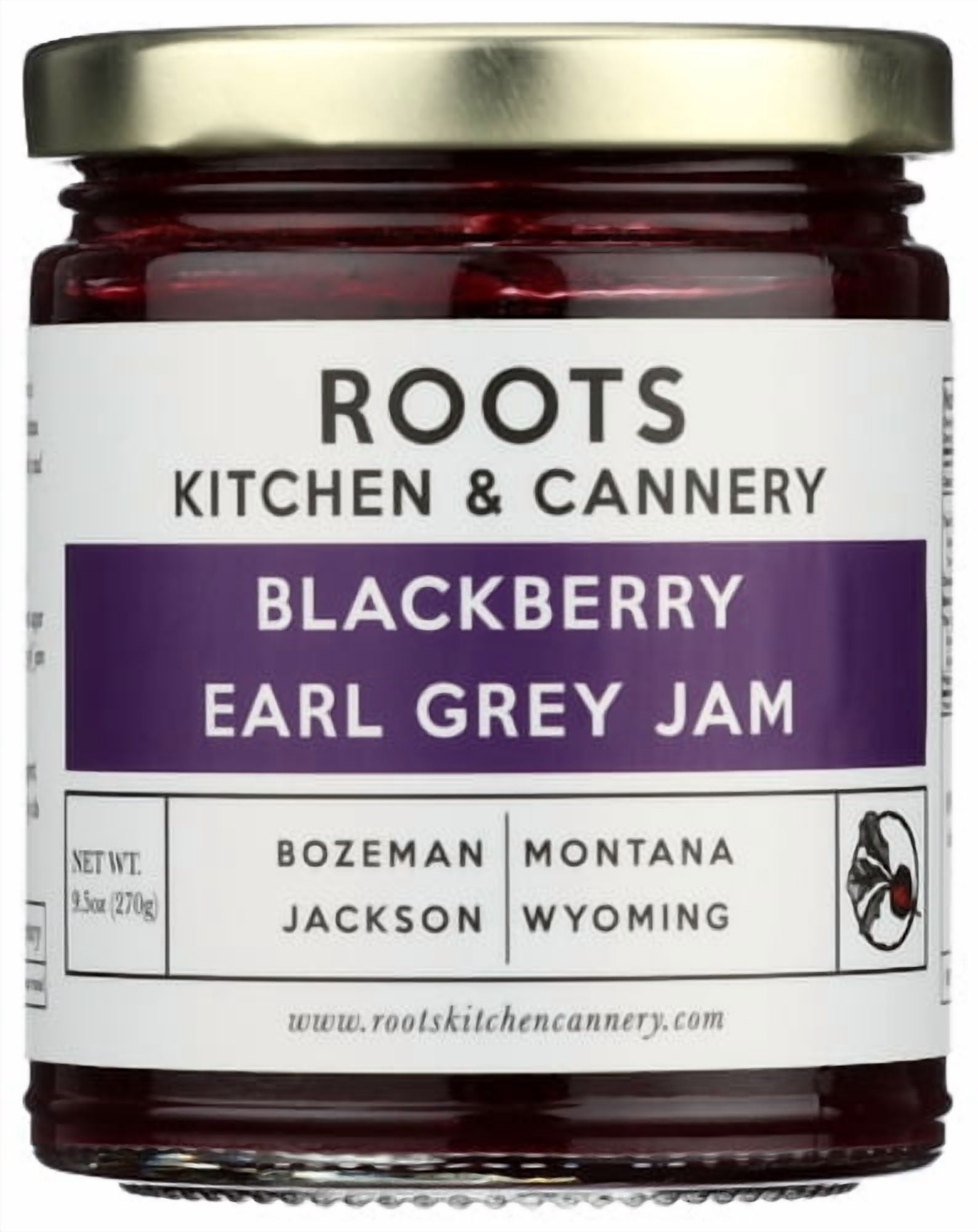 (Pack of 6) Roots Kitchen & Cannery Fruit Blackberry Earl Spread 9 oz