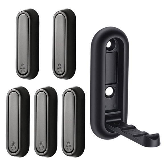 Pack of 6 Rounded Corner Foldable Hook Safe Use Alloy