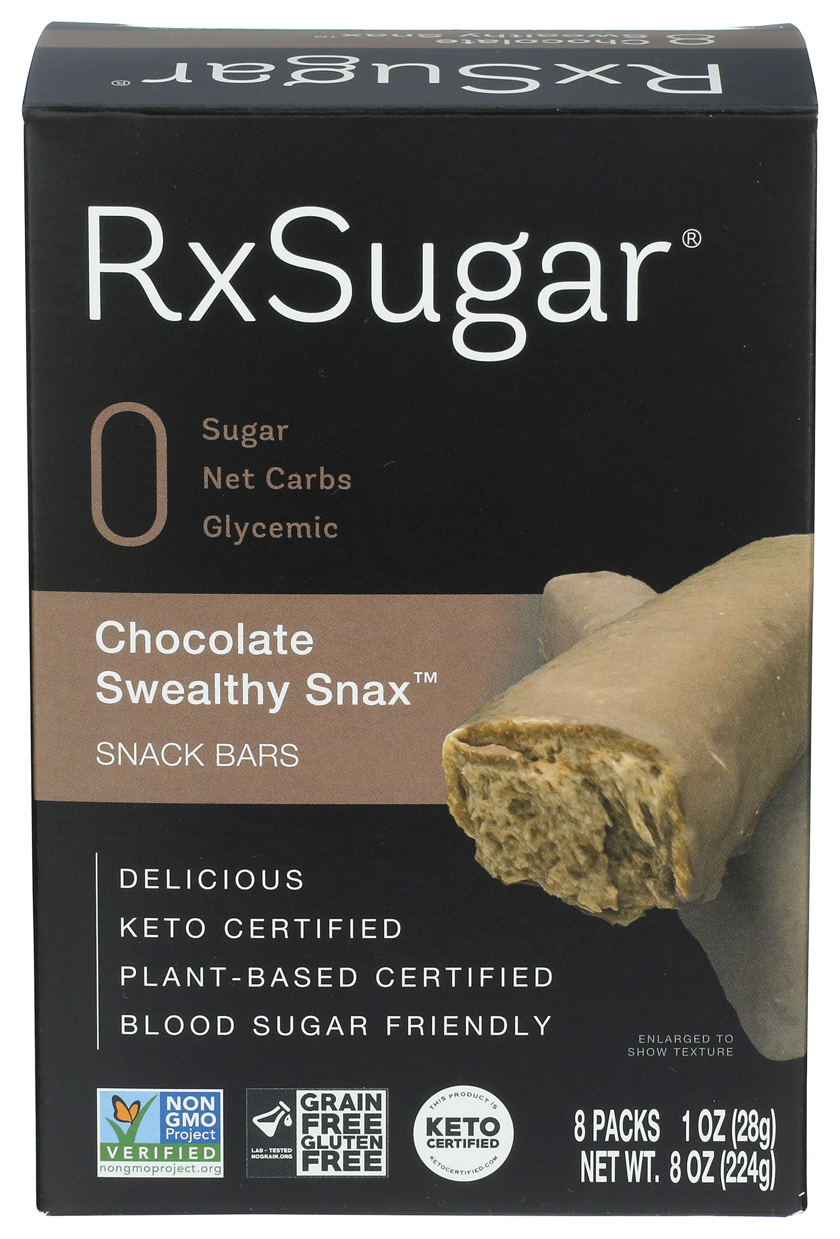 Pack of 6, Rxsugar Chocolate Swealthy Snax, 8 oz - Walmart.com