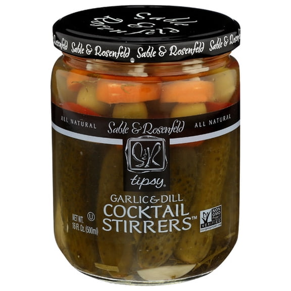 (Pack of 6) Sable & Rosenfeld Cocktail Stirrer Garlic Dill 16 Oz