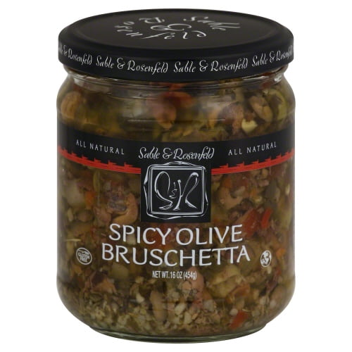 (Pack of 6) Sable & Rosenfeld Spicy Olive Bruschetta 16 Oz