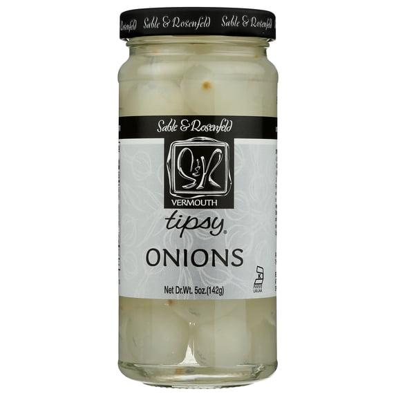 Pack of 6, Sable & Rosenfeld Vermouth Tipsy Onions, 5 oz