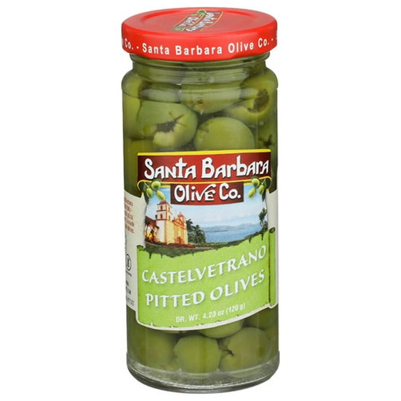 (Pack of 6) Santa Barbara Olives Castelvetrano Pitted 4.25 Oz