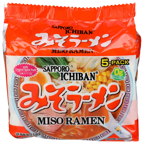 (Pack of 6) Sapporo Miso Ramen 17.5 Oz