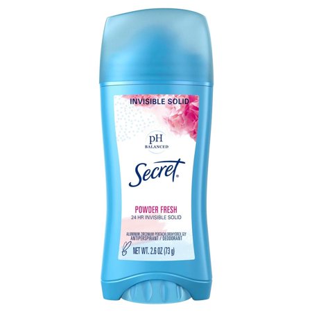 Pack of (6) Secret Anti-Perspirant Invisible Solid, Powder Fresh, 2.6 Oz,