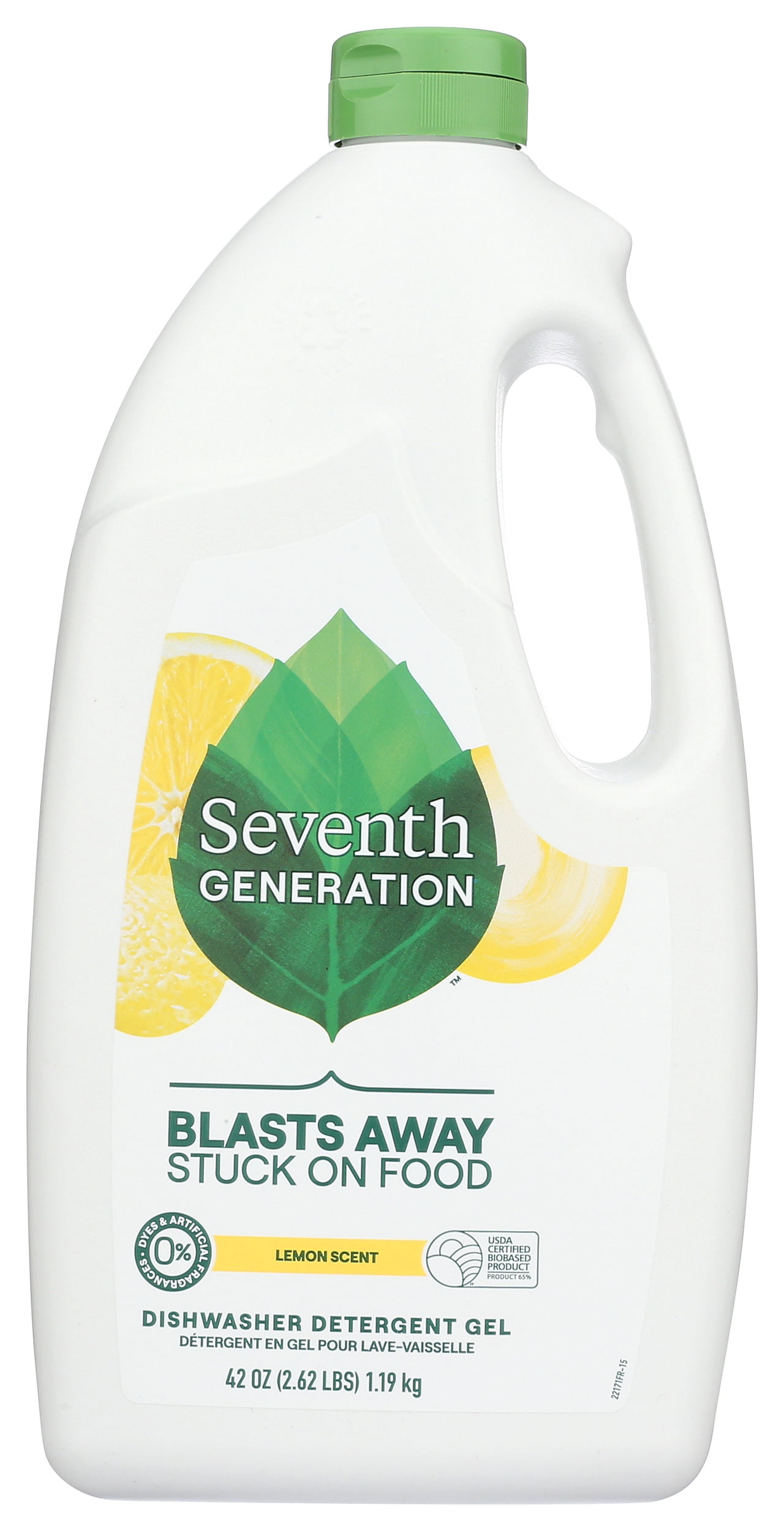 Pack of 6, Seventh Generation Lemon Dishwasher Detergent Gel, 42 oz
