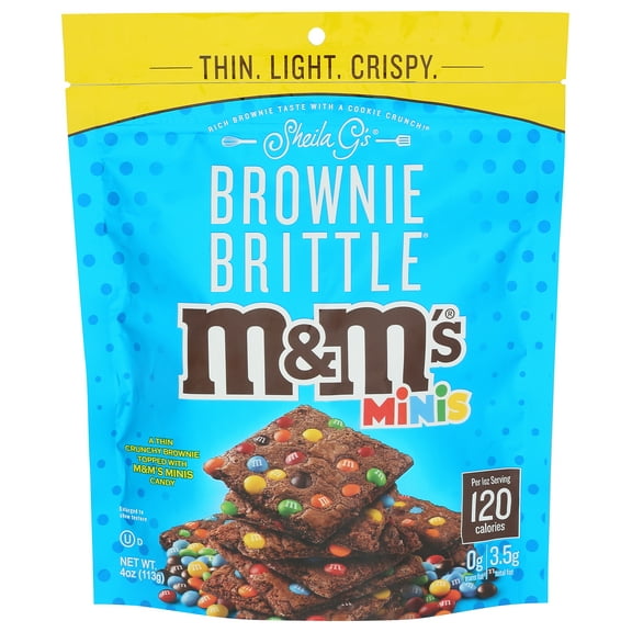 Pack of 6, Sheila G's M&M'S Minis Brownie Brittle, 4 oz