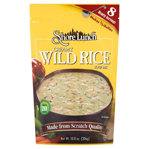 Pack of 6, Shore Lunch Creamy Wild Rice Soup Mix, 10.8 oz