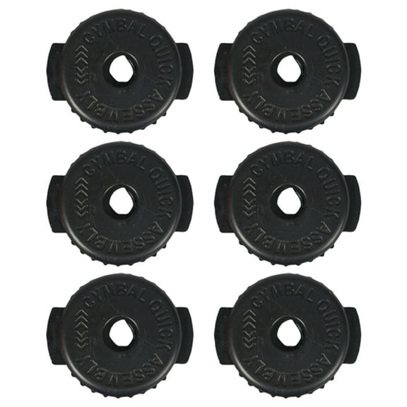 Pack of 6 Silicone Cymbal Nuts Quick Releasing Drum Accessories for Cymbal