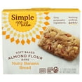 thumbnail image 1 of Pack of 6, Simple Mills Soft Baked Almond Flour Bars, Nutty Banana Bread, 5.99 oz, 1 of 6