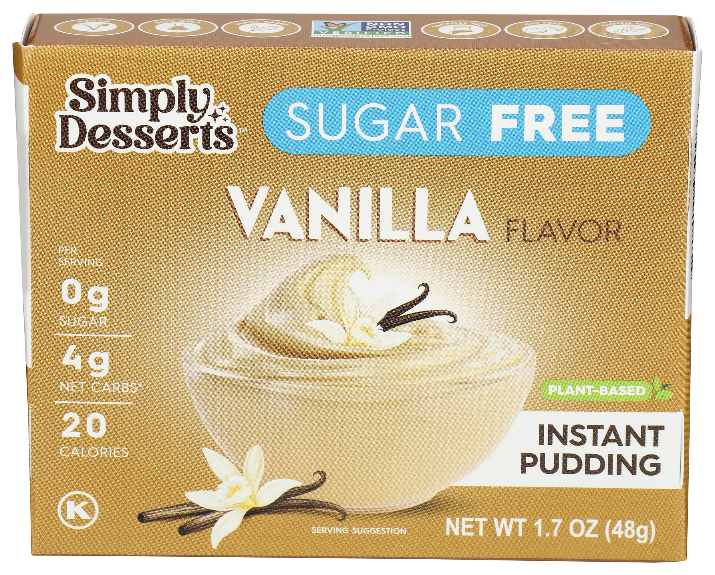 Simply Delish Vanilla Instant Pudding, 1.7 oz Pack of 6 - Walmart.com
