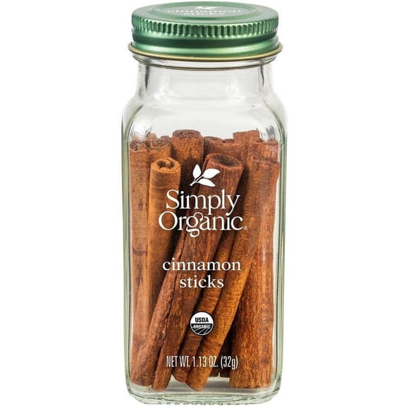 Pack of 6, Simply Organic Cinnamon Sticks, 1.13 oz