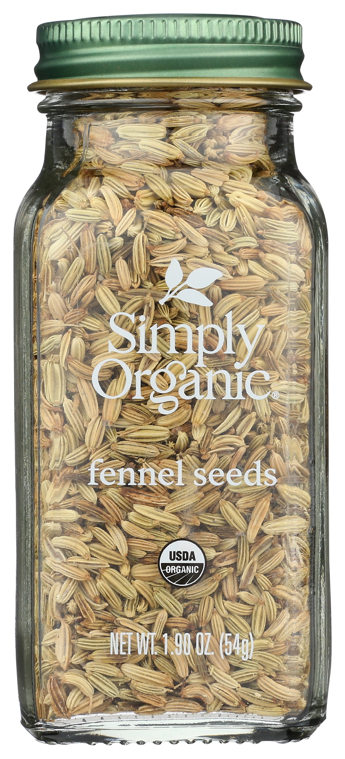 Pack of 6, Simply Organic Fennel Seeds, 1.9 oz