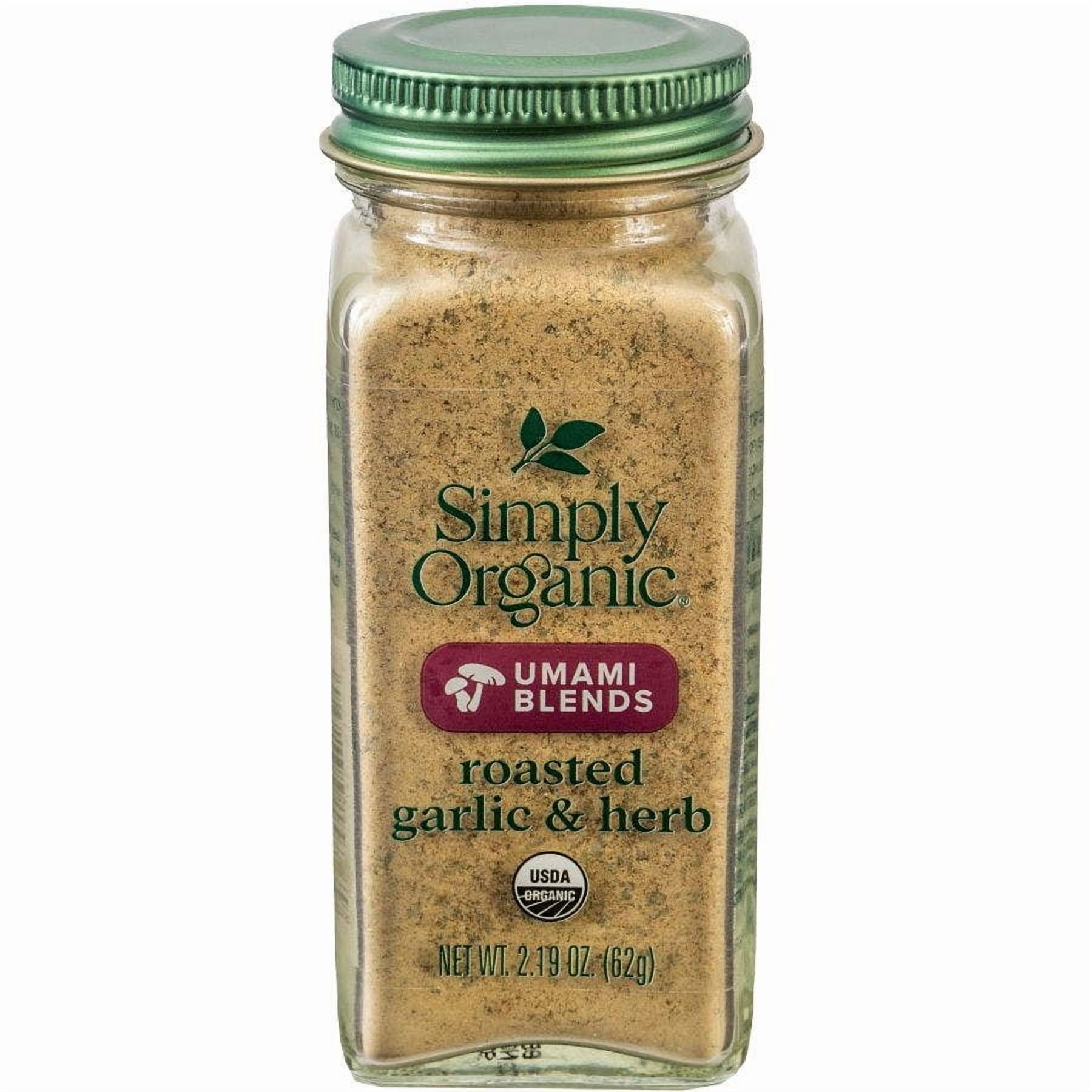 (Pack of 6), Simply Organic Umami Blends Roasted Garlic & Herb, 2.19 oz
