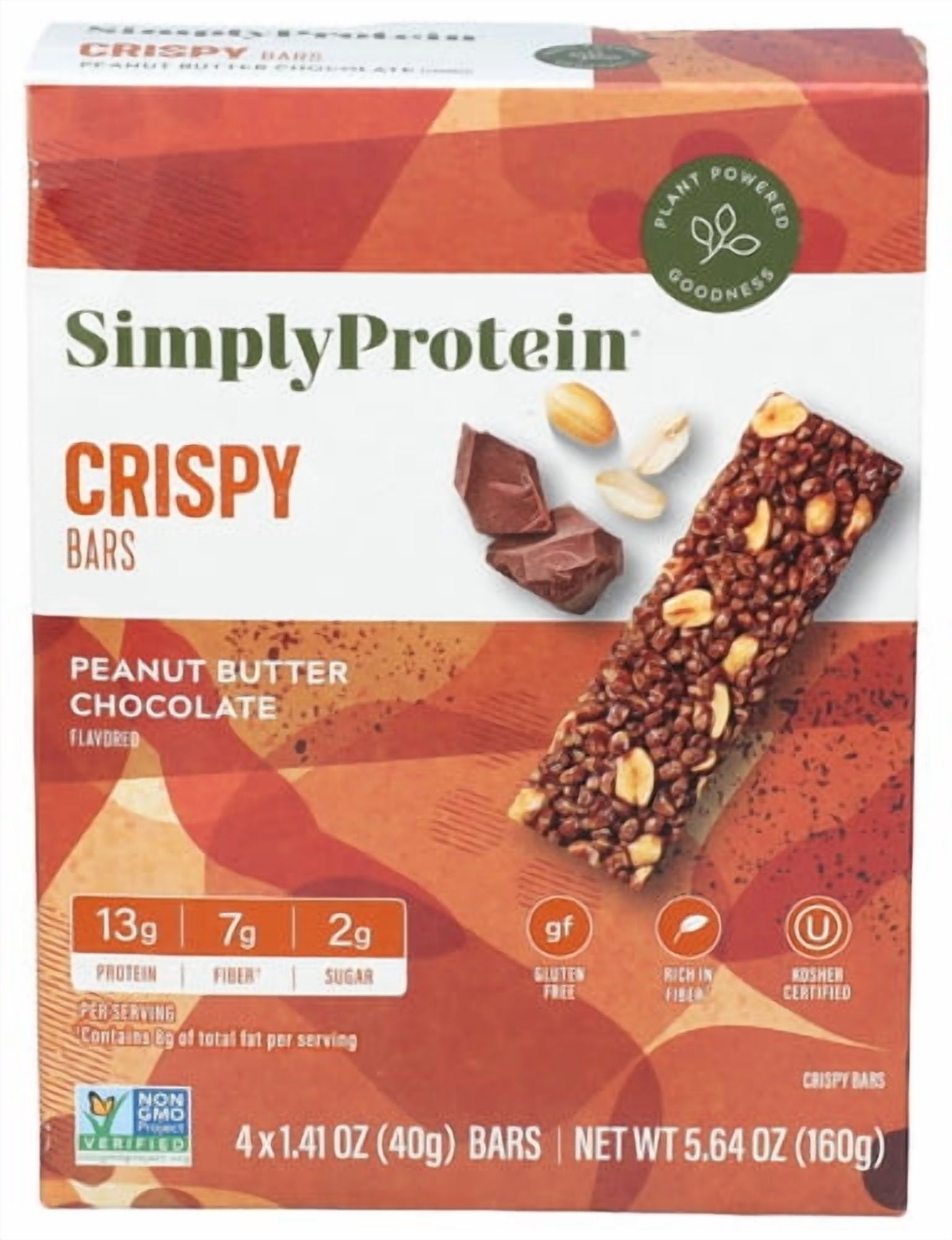 (Pack of 6) SimplyProtein Peanut Butter Chocolate Bar Snack 4 Pack 5.64 Oz