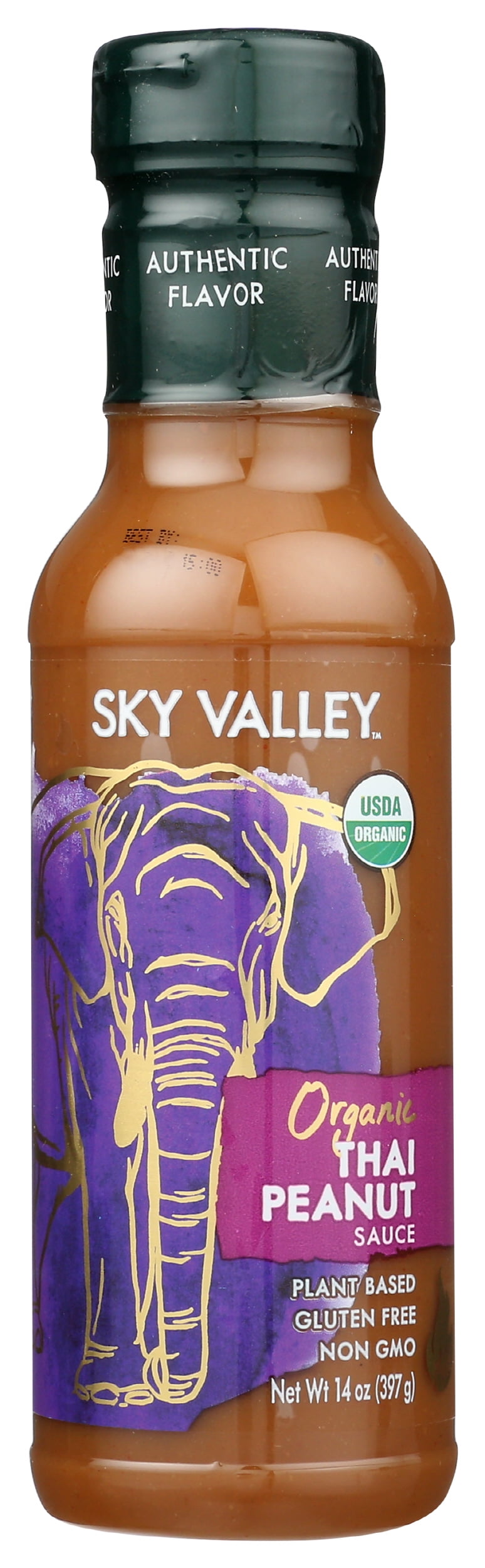 Pack of 6, Sky Valley Organic Thai Peanut Sauce, 14 oz
