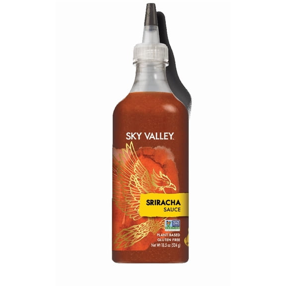 Pack of 6, Sky Valley Sriracha Sauce, 18.5 oz