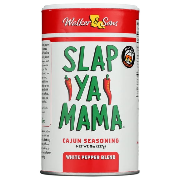 Pack of 6, Slap Ya Mama White Pepper Blend Cajun Seasoning, 8 oz