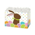 thumbnail image 1 of Pack of 6, Small Chocolate Bunny Basket Boxes 6.75 X 4 X 5" As Great Table Centerpieces For Parties, 1 of 1