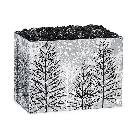 Pack of 6, Small Fall Foliage Basket Boxes 6.75 X 4 X 5" As Great Table Centerpieces For Parties