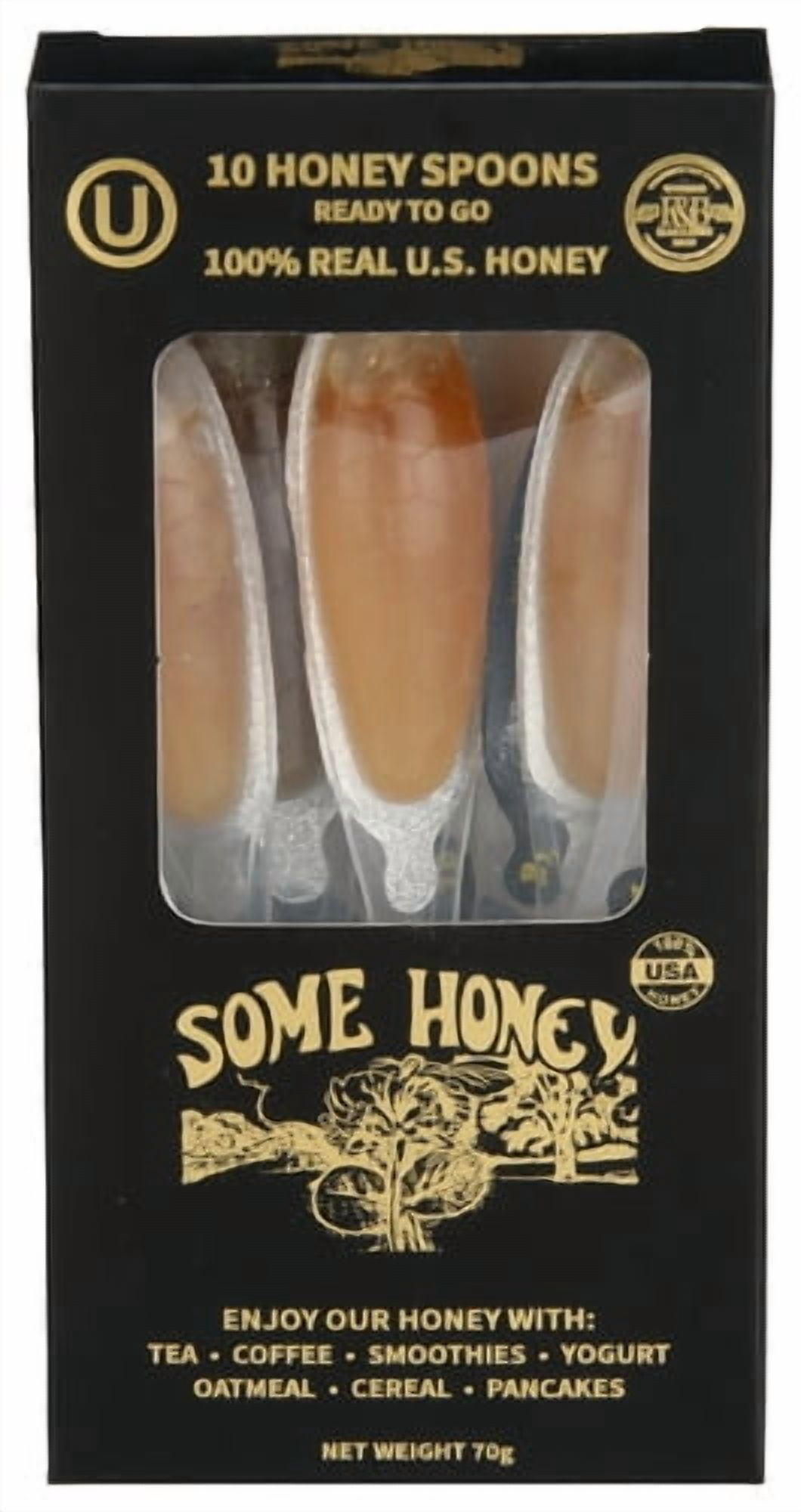 Pack of 6 Some Honey Honey Spoons 10 Pack 2.5 oz