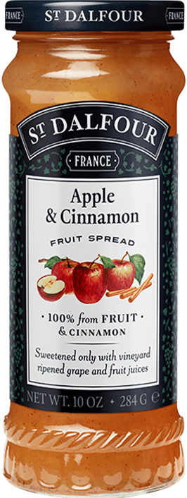 Pack of 6, St Dalfour Apple & Cinnamon Fruit Spread, 10 oz