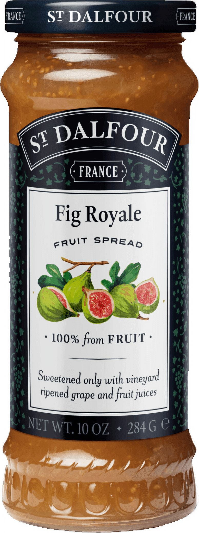 Pack of 6, St Dalfour Fig Royale Fruit Spread, 10 oz