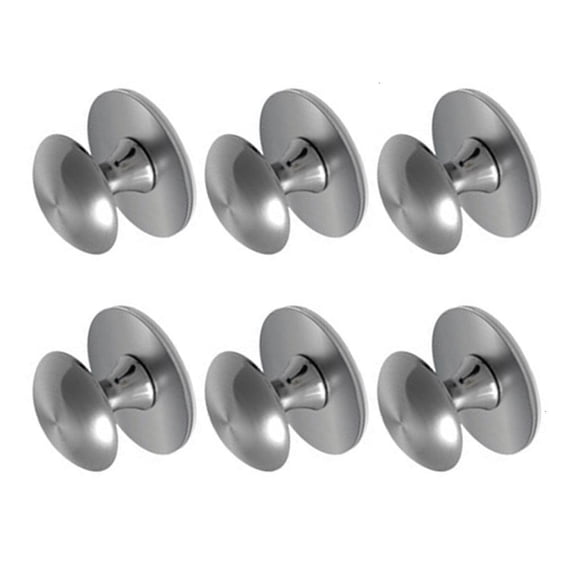 Pack of 6 Steel auto Adhesive Cabinets Handles No Drill need for Drawers Glass