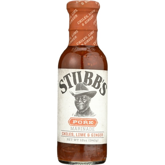 Pack of 6, Stubb's Chili, Lime & Ginger Pork Marinade, 12 oz