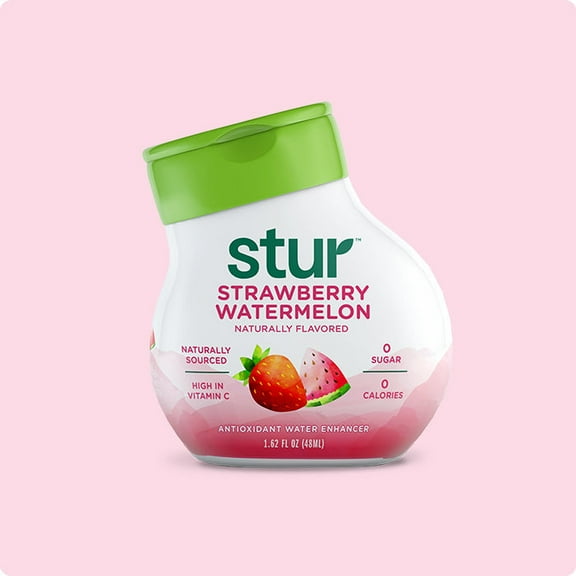 Pack of 6, Stur Strawberry Watermelon Water Enhancer, 1.62 fl oz
