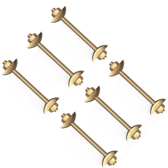 Pack of 6 Sturdy Brass Countertops Bolts for Furniture Joints Stair Assemblies