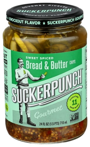 (Pack of 6) SuckerPunch Pickle Chip Bread N Butter 24 oz