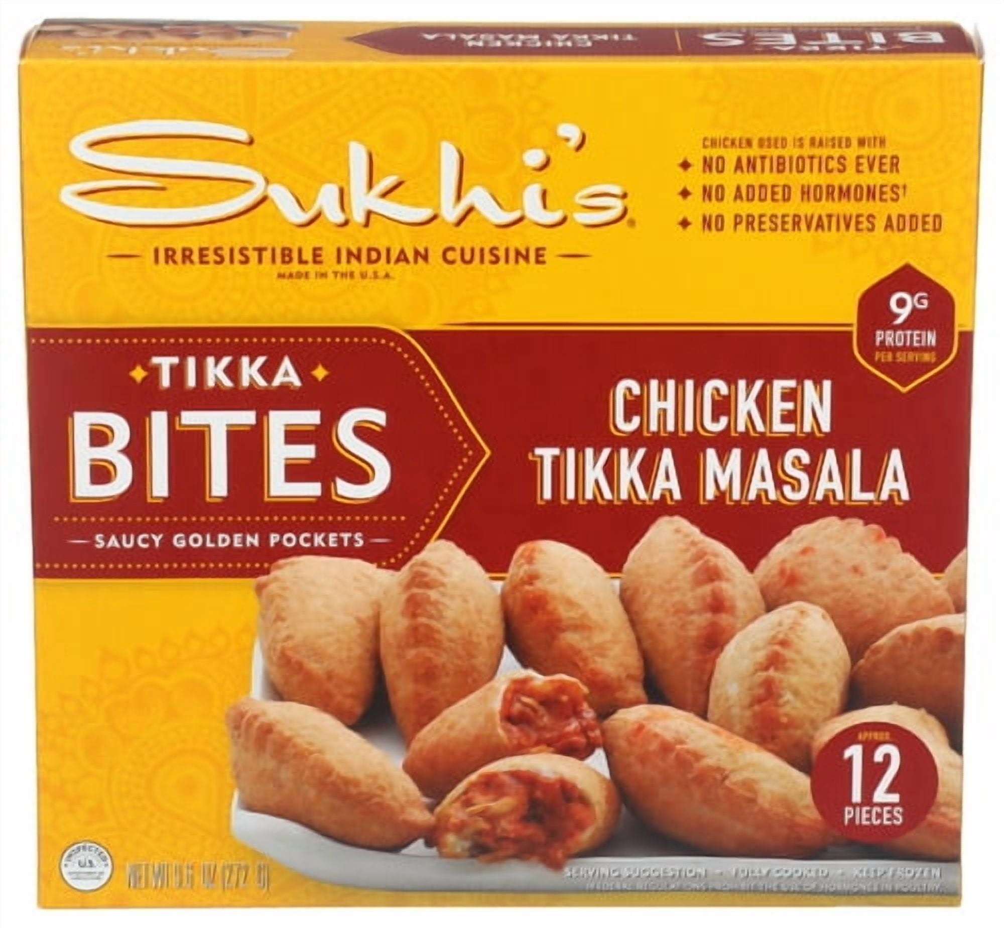(Pack of 6) Sukhis Bites Tikka Chicken Masala 9.6 Oz