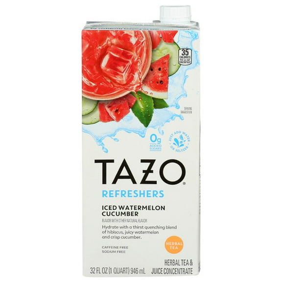 (Pack of 6) TAZO Tea Concentrate Watermelon Cucumber 32 Oz