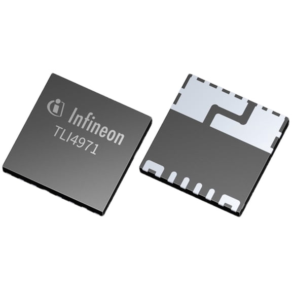 Pack of 6 TLI4971A050T5UE0001XUMA1 Current Sensor 50A 1 Channel Hall Effect, Open Loop Unidirectional 8-PowerTDFN :RoHS