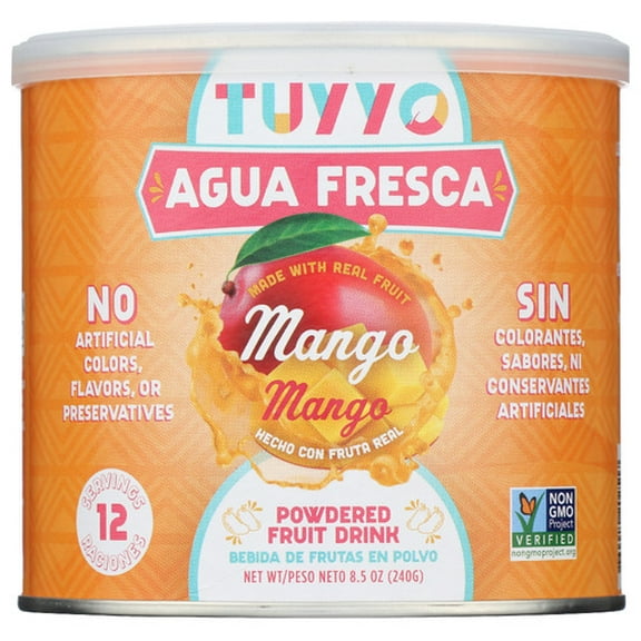 Pack of 6 TUYYO Mango Agua Fresca 8.5 oz