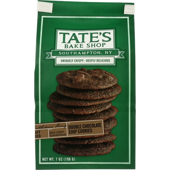 Pack of 6, Tates Double Chocolate Chip Cookies, 7 oz