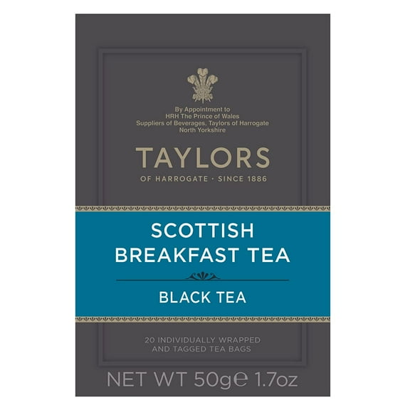 Pack of 6, Taylors Of Harrogate Scottish Breakfast Tea - 20 ct, 1.76 oz