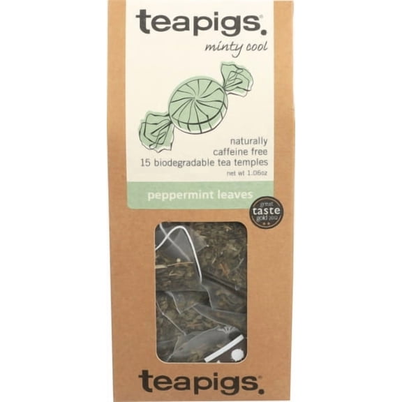 (Pack of 6) Teapigs Peppermint Leaves Tea 15 Ea