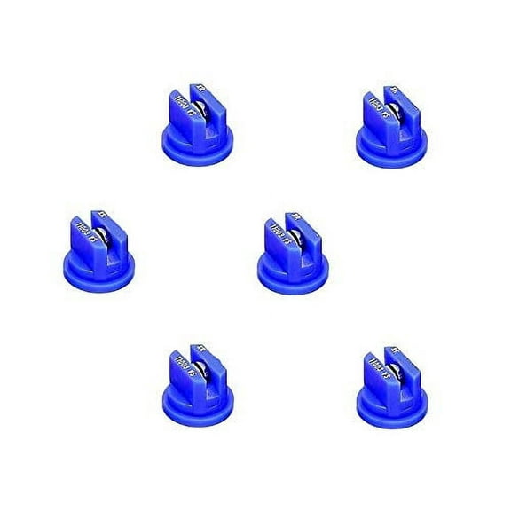 Pack of 6 - TeeJet Extended Range Flat Spray Tips 110 Blue 0.3 GPM @ 40 PSI Farmer Bob's Parts XR11003-VS