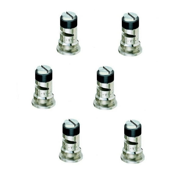 Pack of 6 - TeeJet Stainless Steel Wide Angle Spray Tips Rated 2.0 GPM @ 40 PSI Farmer Bob's Parts TF-VS10