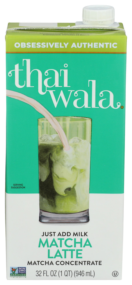 (Pack of 6) Thaiwala Tea Concentrate Matcha 32 fl oz