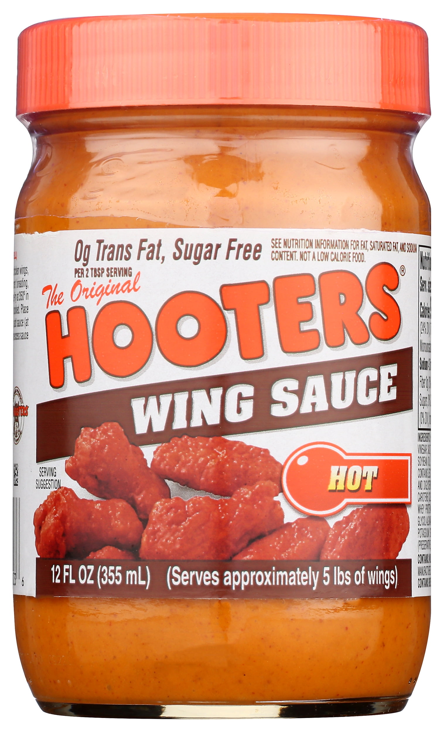 Pack of 6, The Original Hooters Hot Wing Sauce, 12 fl oz