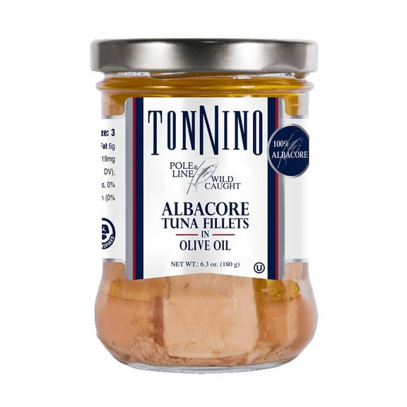 (Pack of 6) Tonnino Albacore Tuna Fillets in Olive Oil, 6.3 oz