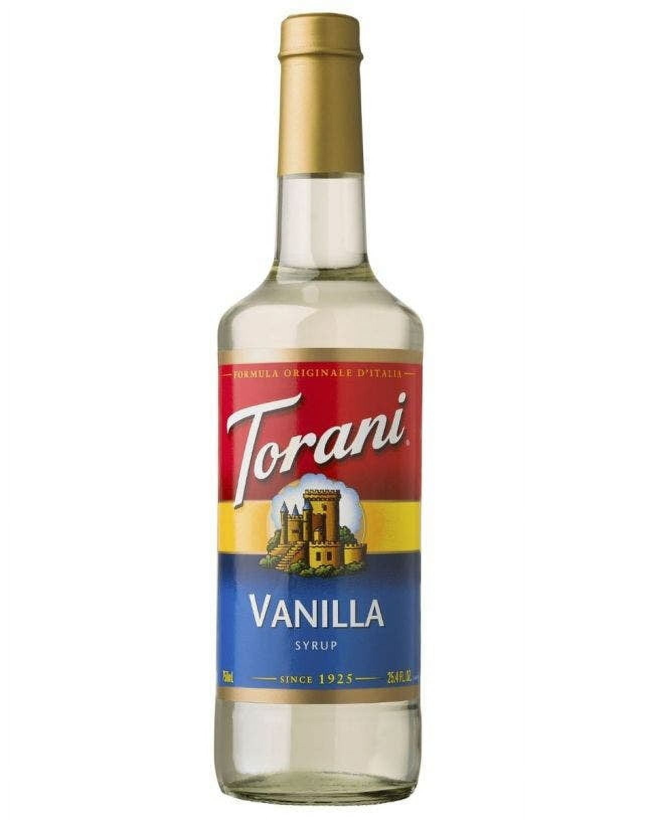 Pack of 6, Torani Vanilla Syrup, 25.4 fl oz