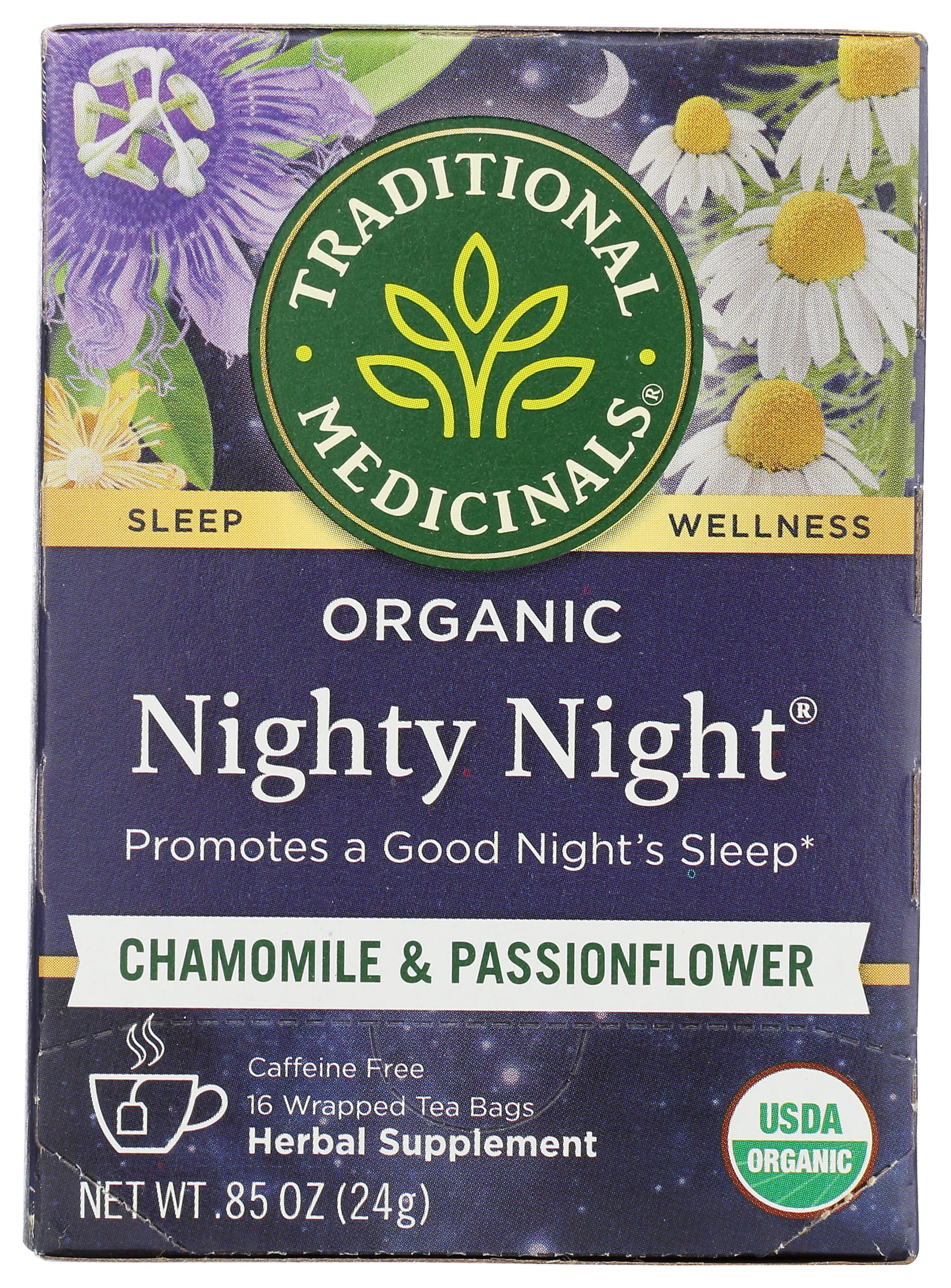 Pack of 6, Traditional Medicinals Nighty Night® Chamomile