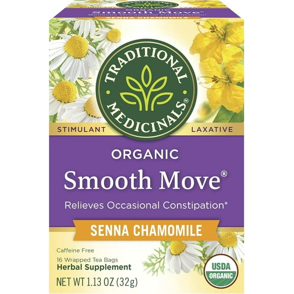 Pack of 6, Traditional Medicinals Smooth Move Chamomile Tea, 1.13 oz