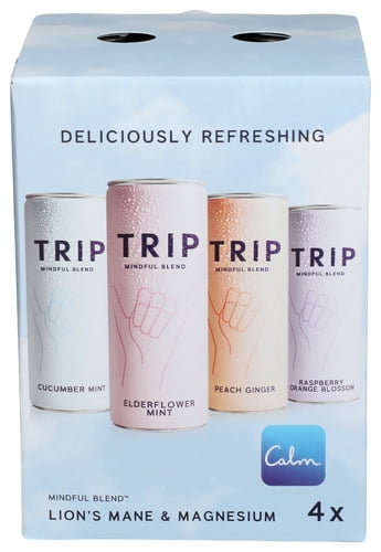(Pack of 6) Trip Water Sparkling Multi-Variety 4-Pack 48 Fo