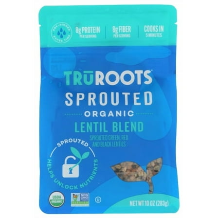 (Pack of 6) TruRoots Sprouted Lentil Blend 10 Oz
