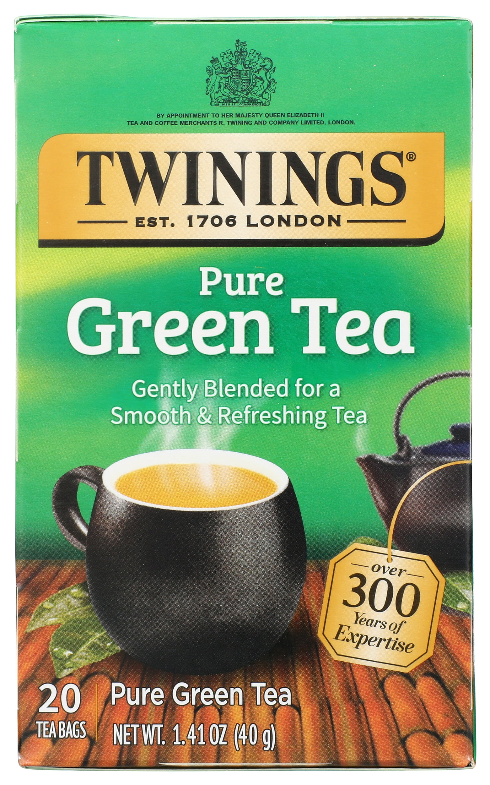 Pack of 6, Twining Pure Green Tea, 1.41 oz